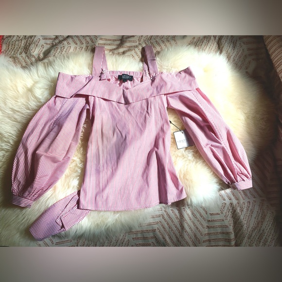 NWT Shelli Segal Off-Shoulder Blouse - Picture 1 of 3